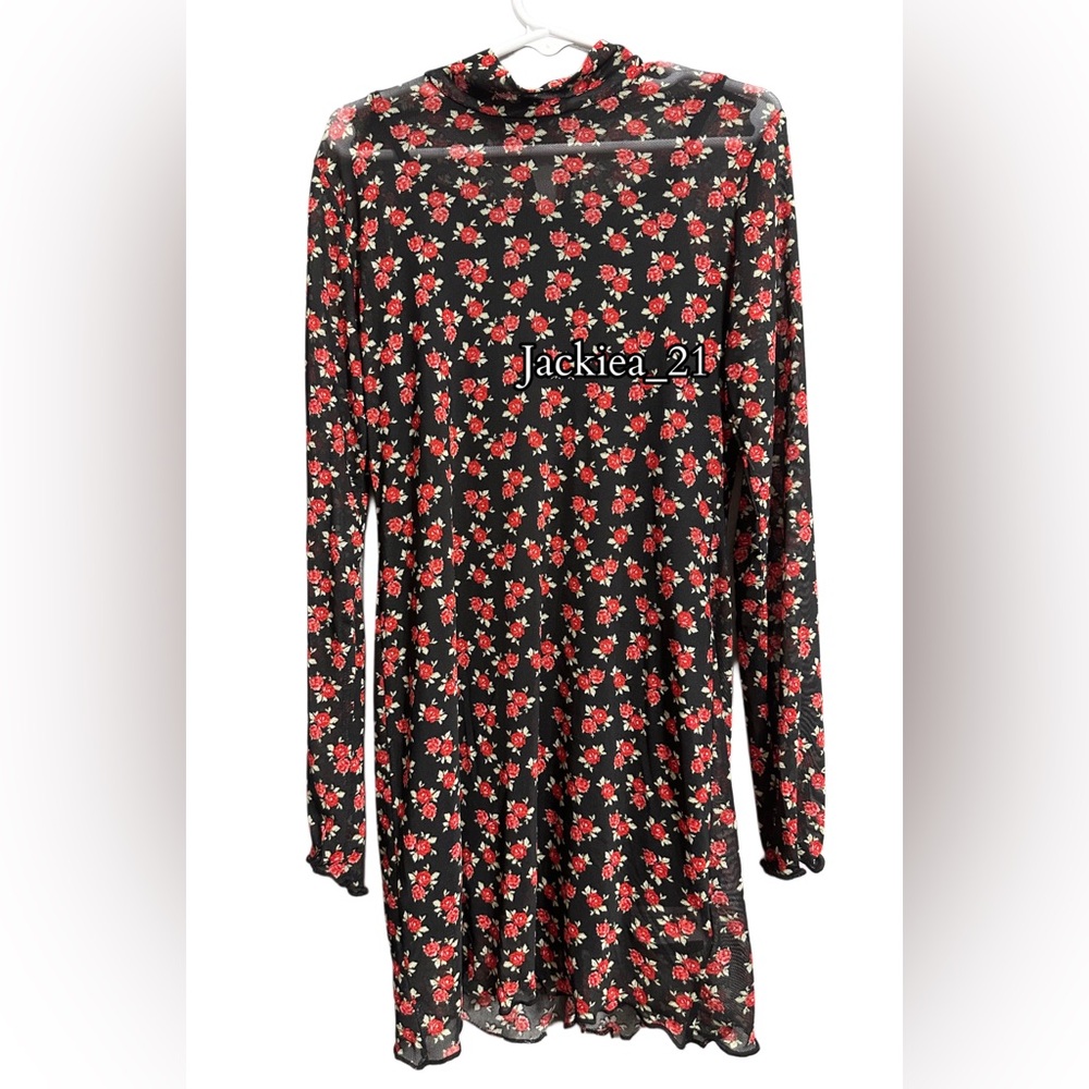 💙❤️ Floral Long Sleeve Dress